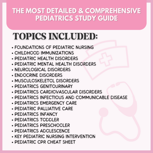 Pediatrics Study Guide Bundle