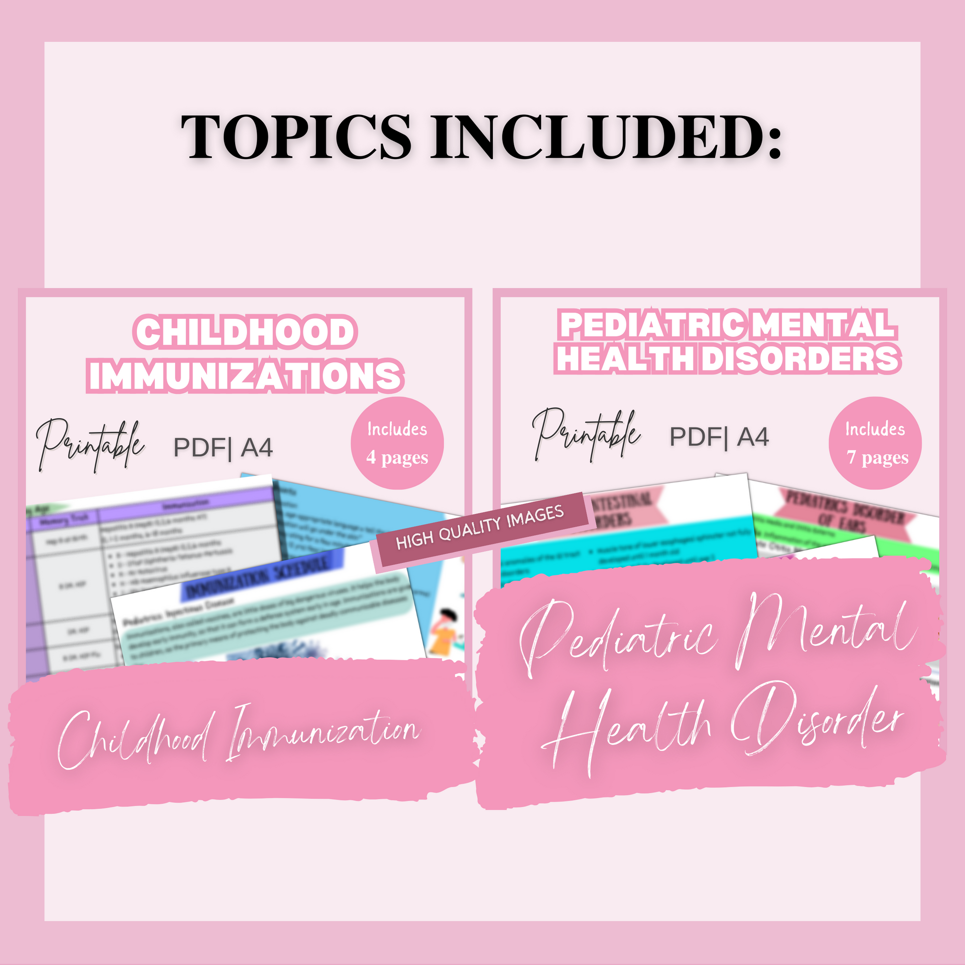 Pediatrics Study Guide Bundle